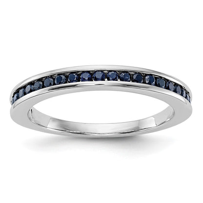 10K Weißgold 10K Saphir Ring