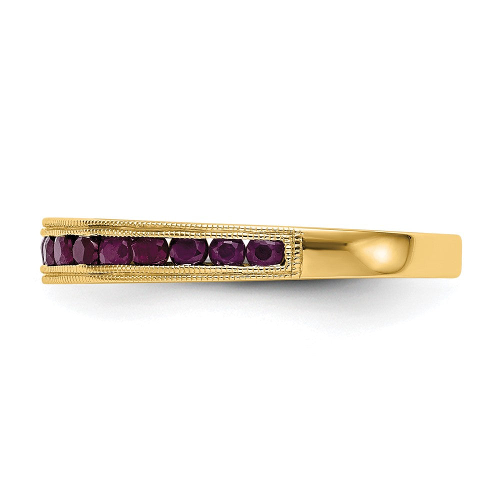 14K Gelbgold Ring mit Rubin