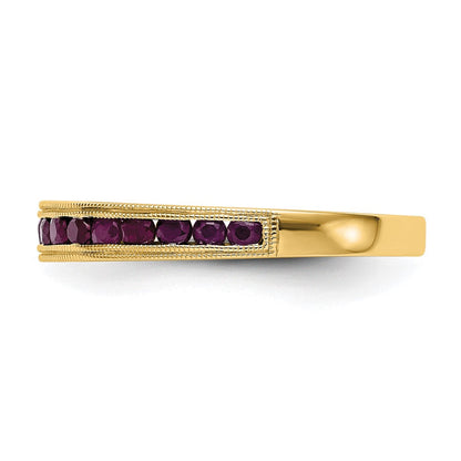 14K Gelbgold Ring mit Rubin