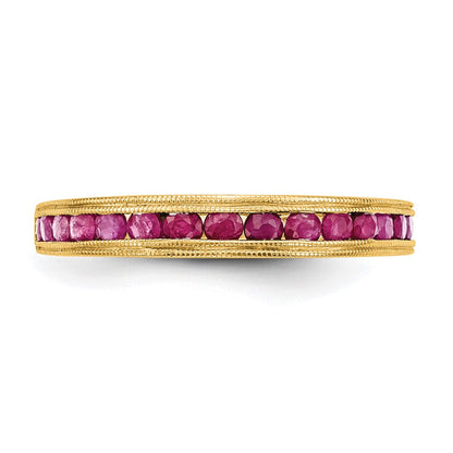 14K Gelbgold Ring mit Rubin