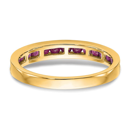 14K Gelbgold Ring mit Rubin