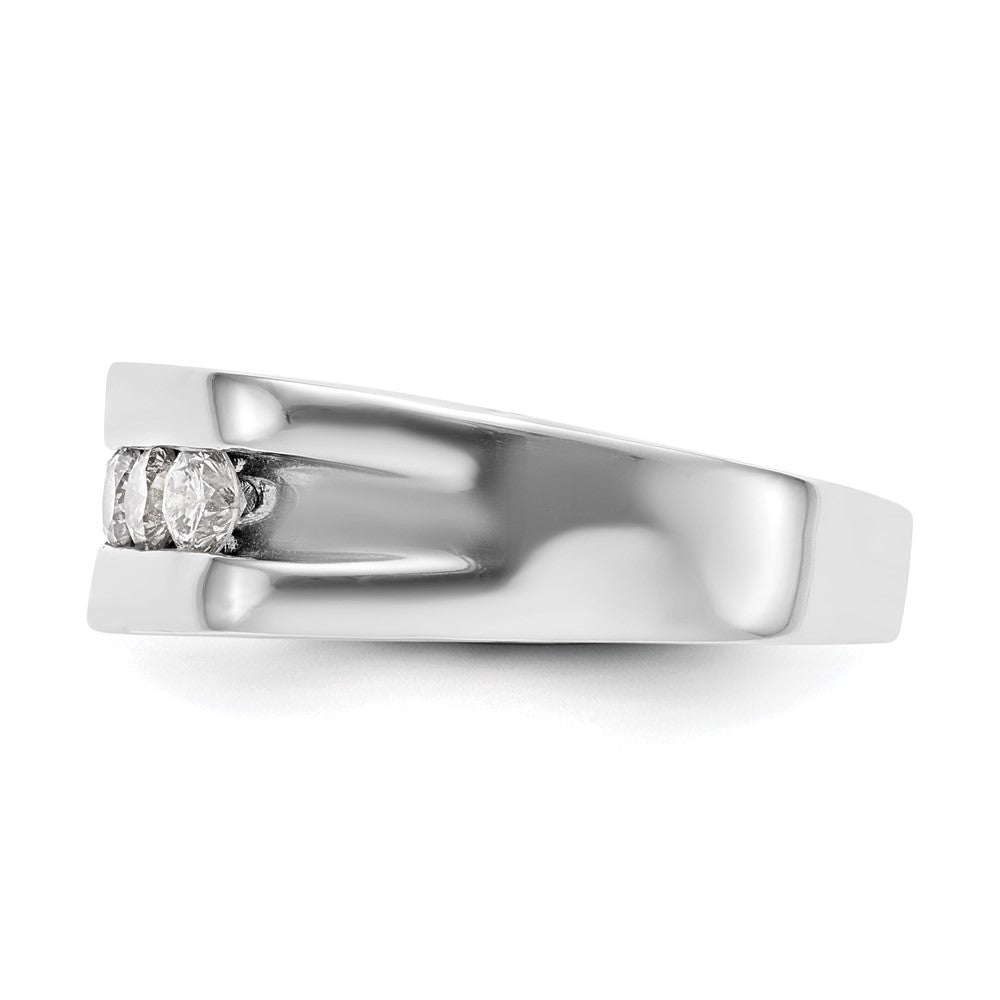 14K Weißgold Herren-Ring mit 0,75 ct. im Labor gezüchteten Diamanten VS/SI+ G+