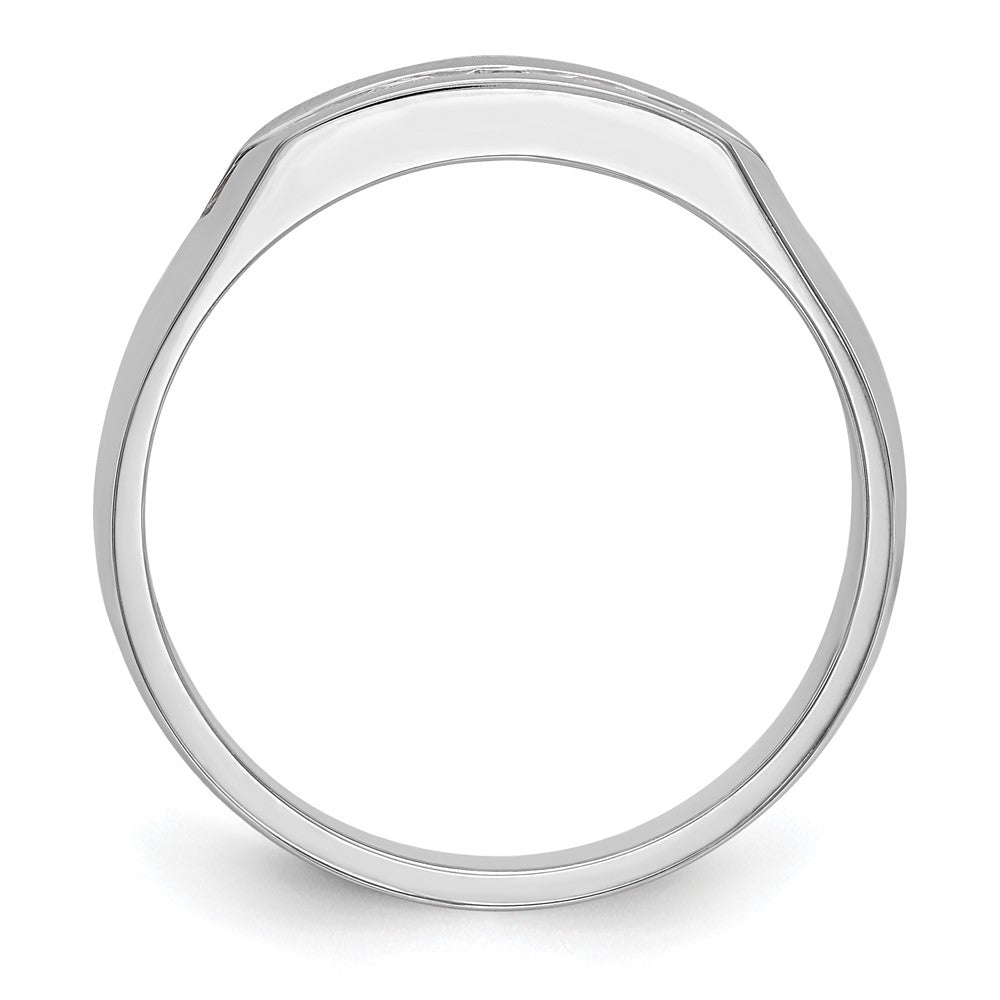 14K Weißgold True Origin Herren 1/3 Karat Im Labor Gezüchtet Diamant Vs Def Five Stein Kanalfassung Ring