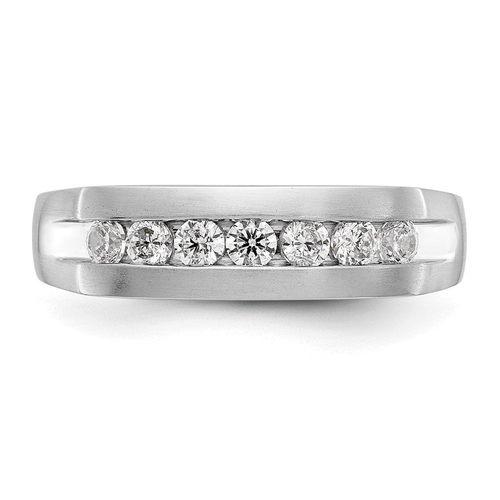 14K Weißgold Herren-Ring mit im Labor gezüchteten Diamanten, VS/SI+ G+