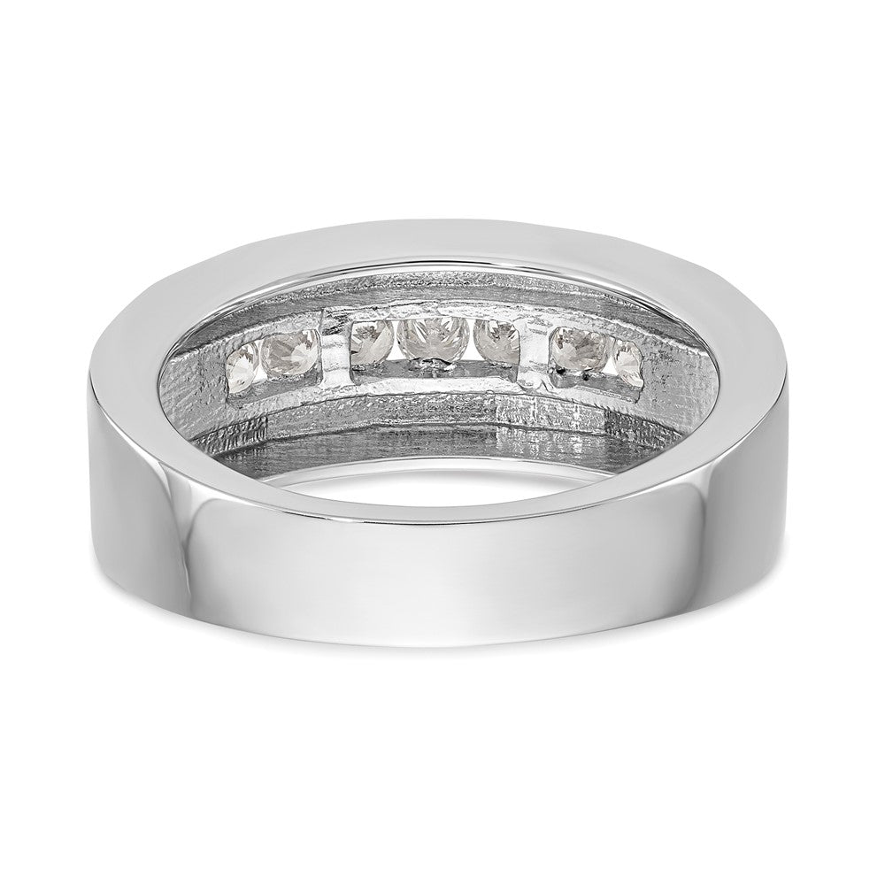 14K Weißgold Herrenring mit 0,33 ct. VS/SI+ G+ Labor-gewachsenem Diamant