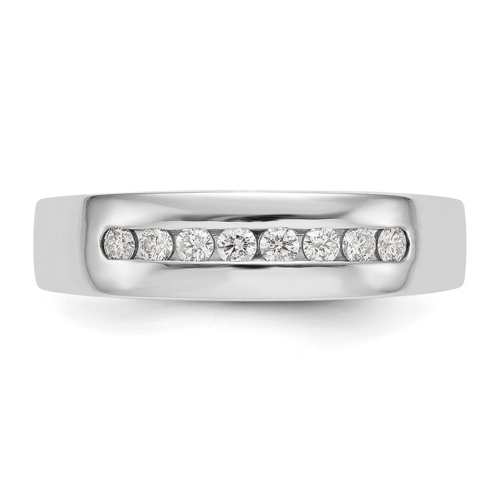 Herrenring aus 14K Weißgold mit natürlichen Diamanten, 0,32 ct. Gesamtgewicht