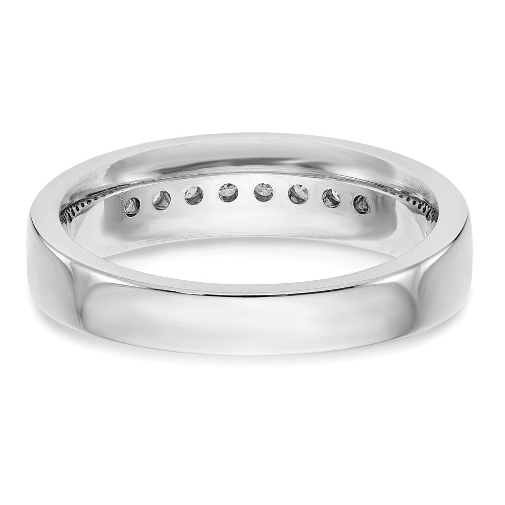 Herrenring aus 14K Weißgold mit natürlichen Diamanten, 0,32 ct. Gesamtgewicht