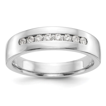 Herrenring aus 14K Weißgold mit natürlichen Diamanten, 0,32 ct. Gesamtgewicht