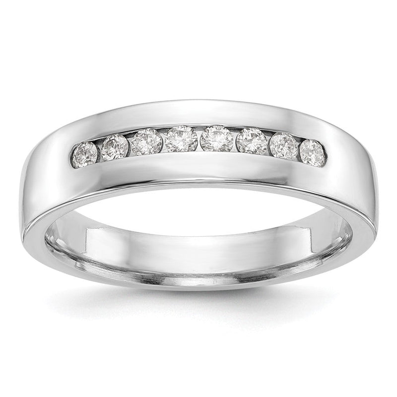 Herrenring aus 14K Weißgold mit natürlichen Diamanten, 0,32 ct. Gesamtgewicht