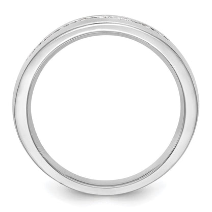 14K Weißgold Echt Diamant Herren Ring