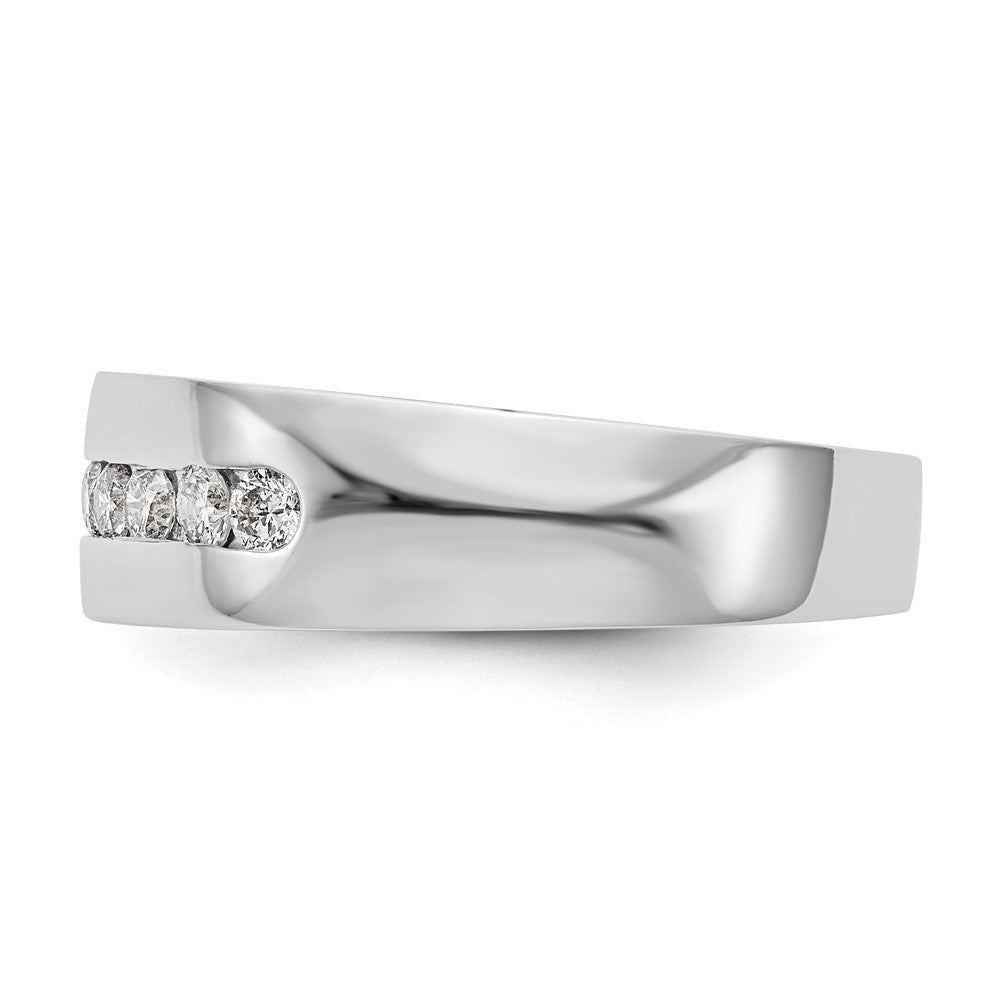 14K Weißgold Echt Diamant Herren Ring
