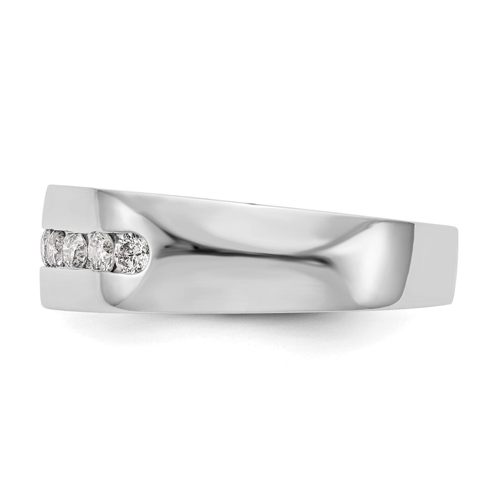 14K Weißgold Herren-Ring mit 0,5 ct. Laborgezüchteten Diamanten VS/SI+ G+