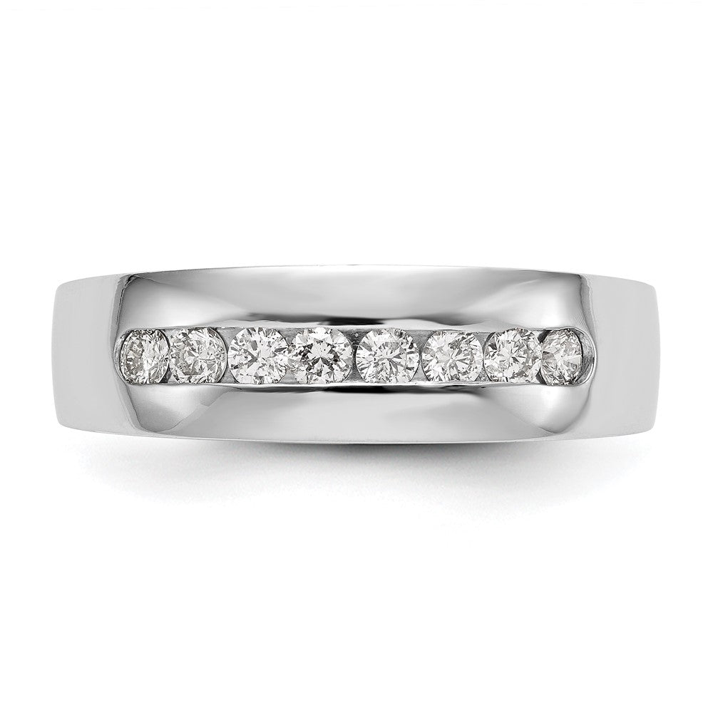 14K Weißgold Echt Diamant Herren Ring