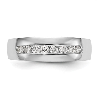 14K Weißgold Echt Diamant Herren Ring