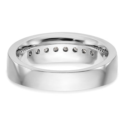 14K Weißgold Echt Diamant Herren Ring