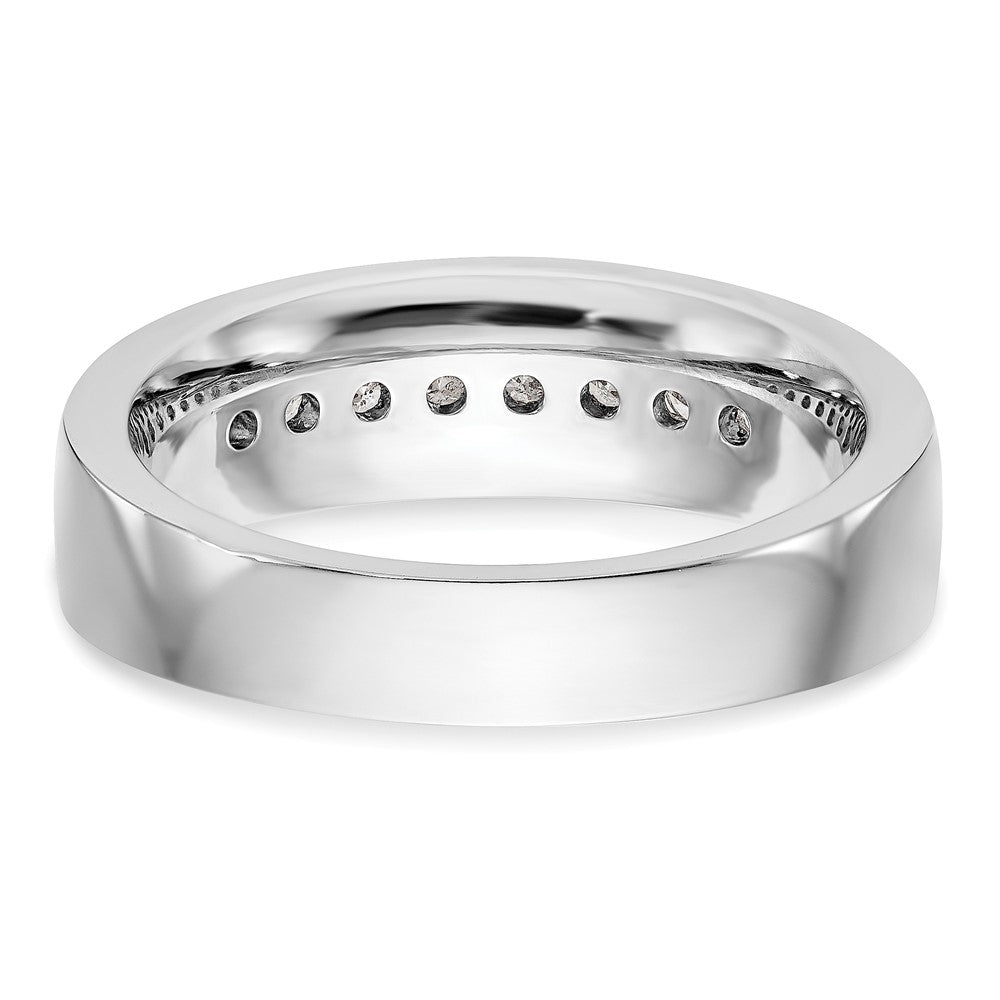 14K Weißgold Herren-Ring mit 0,5 ct. Laborgezüchteten Diamanten VS/SI+ G+