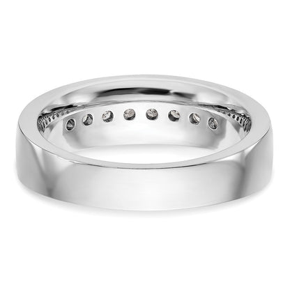 14K Weißgold Herren-Ring mit 0,5 ct. Laborgezüchteten Diamanten VS/SI+ G+