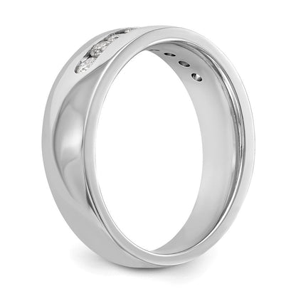 14K Weißgold Herren-Ring mit 0,5 ct. Laborgezüchteten Diamanten VS/SI+ G+