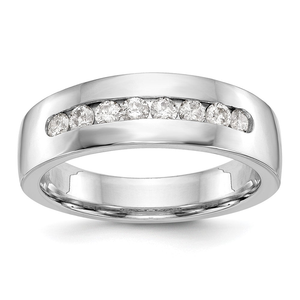 14K Weißgold Herren-Ring mit 0,5 ct. Laborgezüchteten Diamanten VS/SI+ G+