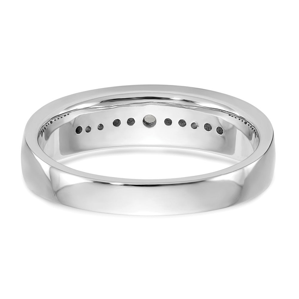 14K Weißgold Herren-Ehering mit im Labor gezüchteten Diamanten, VS/SI+ G+