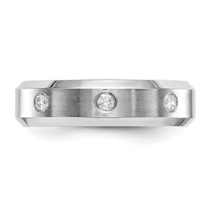 14K Weißgold True Origin Herren 1/6 Karat Im Labor Gezüchtet Diamant Vs D E F Ring