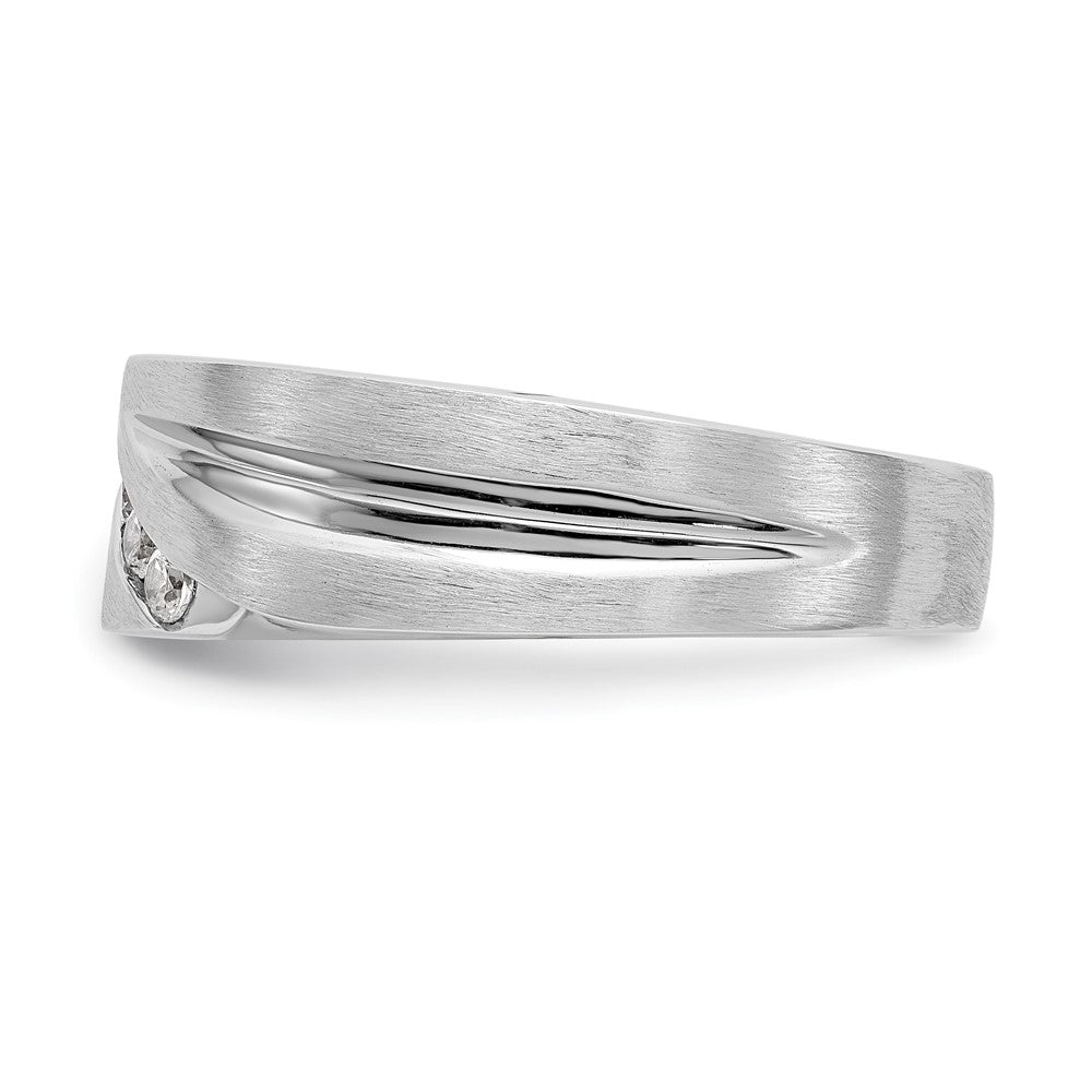 14K Weißgold Herren-Ring mit natürlichen Diamanten, 0,25 ct Gesamtgewicht