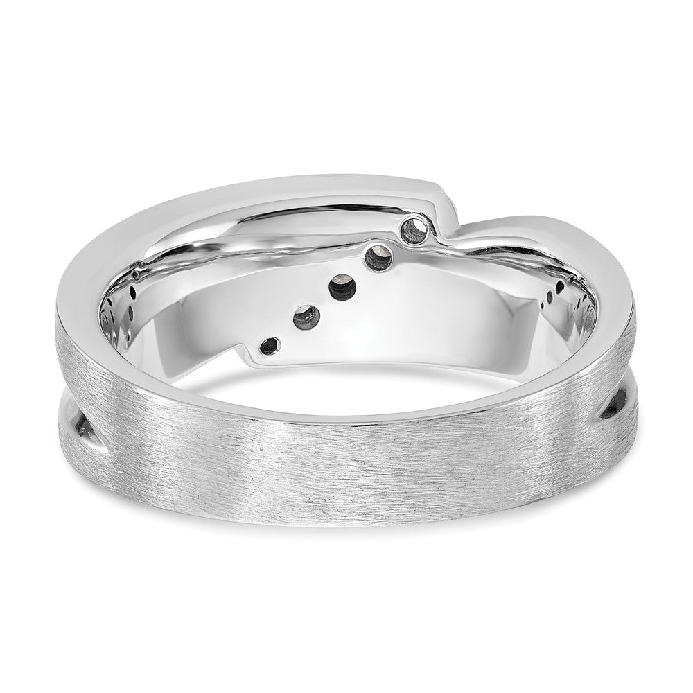 14K Weißgold Herren-Ring mit natürlichen Diamanten, 0,25 ct Gesamtgewicht