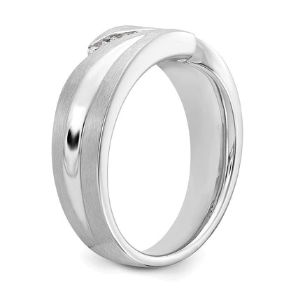 14K Weißgold Herren-Ring mit natürlichen Diamanten, 0,25 ct Gesamtgewicht