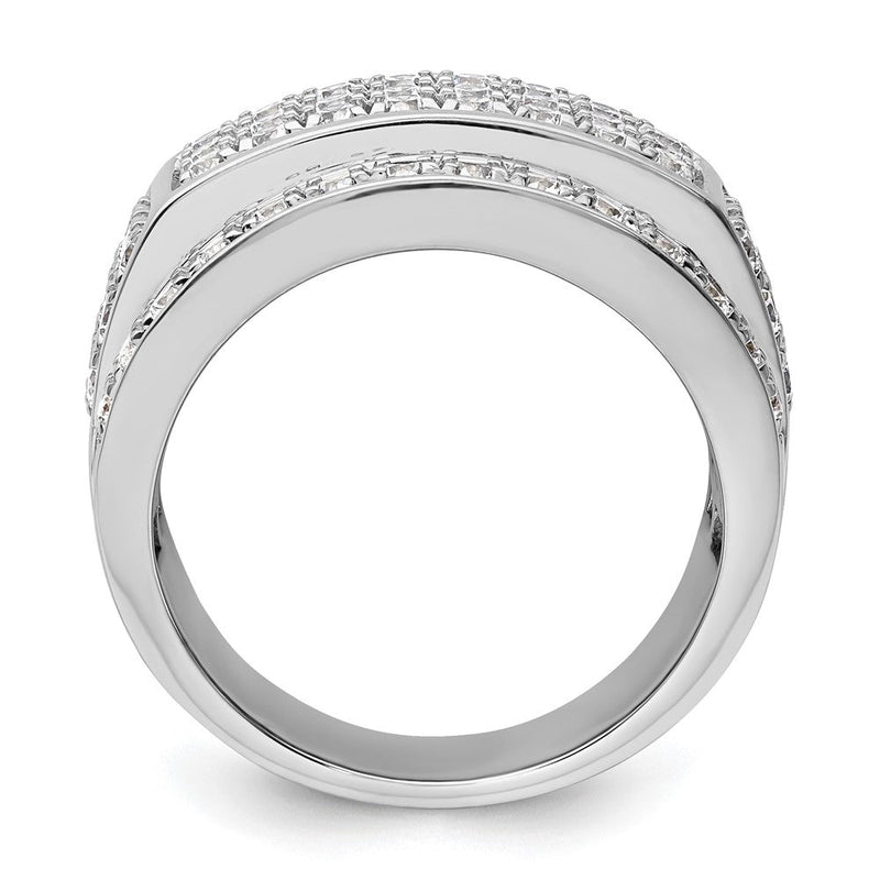 True Origin 14K Weißgold Herren 3 Karat Im Labor Gezüchtet Diamant Vs+ F+ Komplett Heirloom Ring