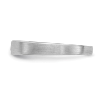 14K Weißgold Herren-Ring mit echten AA-Diamanten