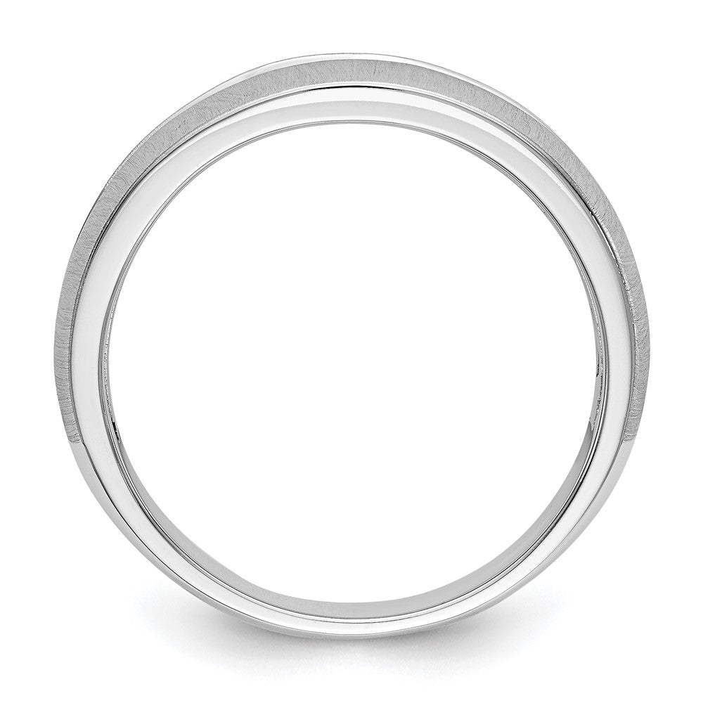 14K Weißgold Herren-Ehering mit natürlichen Diamanten, 0,3 ct. Gesamtgewicht