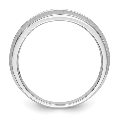 14K Weißgold Herren-Ehering mit natürlichen Diamanten, 0,3 ct. Gesamtgewicht