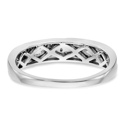 14K Weißgold Herrenring mit Gelbgold-Akzenten und echten Diamanten