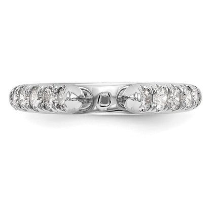 14K Weißgold Stift Set 1/2 Karat Diamant Halbfassung Verlobungsring