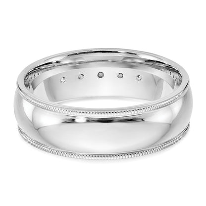 14K Weißgold True Origin Herren 1/2 Karat Im Labor Gezüchtet Diamant Vs D E F Poliert Five Stein Miligrain Größe 10.5 Ring