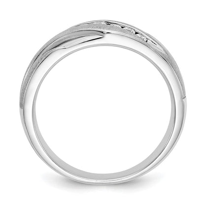 14K Weißgold True Origin Herren 1/4 Karat Im Labor Gezüchtet Diamant Vs D E F Gebürstet und Poliert Ring