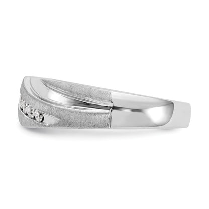 14K Weißgold True Origin Herren 1/4 Karat Im Labor Gezüchtet Diamant Vs D E F Gebürstet und Poliert Ring