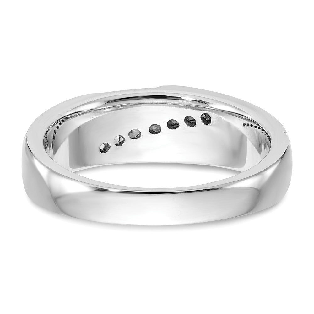 14K Weißgold True Origin Herren 1/4 Karat Im Labor Gezüchtet Diamant Vs D E F Gebürstet und Poliert Ring