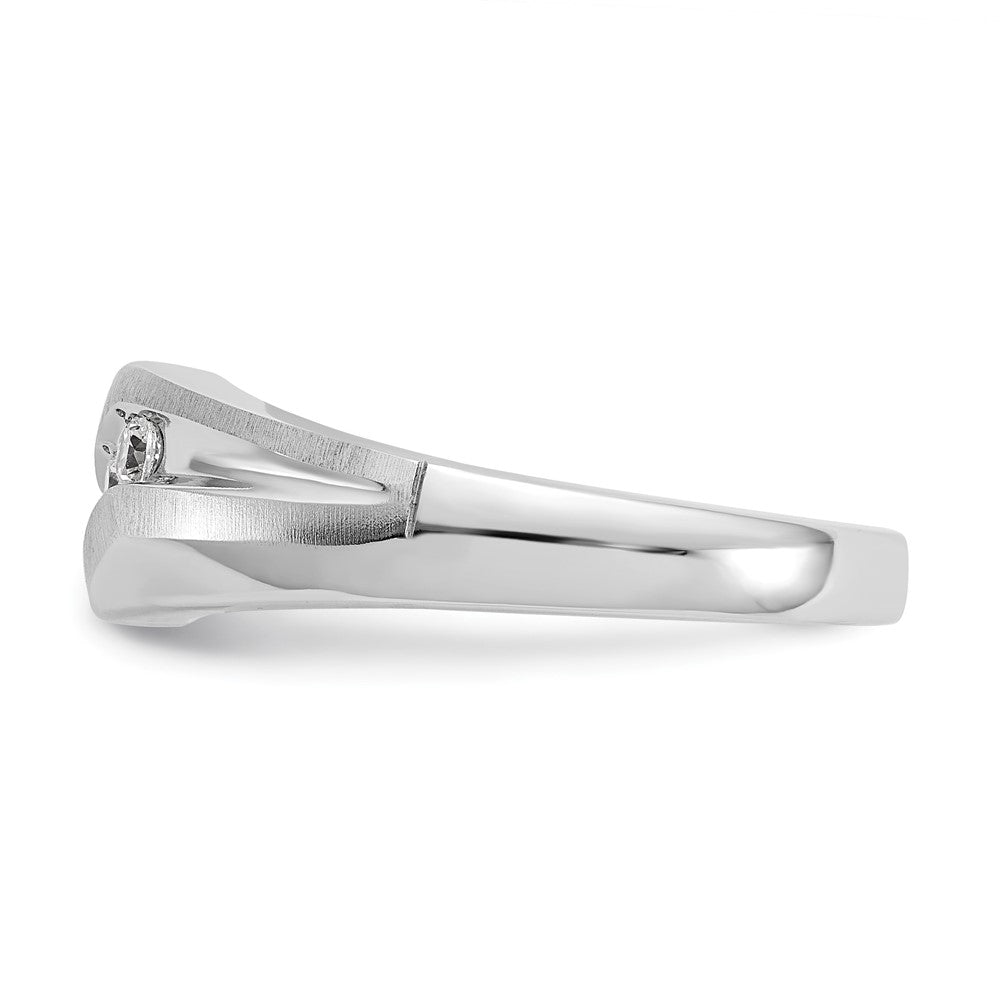 14K Weißgold True Origin Herren 1/5 Karat Im Labor Gezüchtet Diamant Vs D E F Gebürstet und Poliert Ring