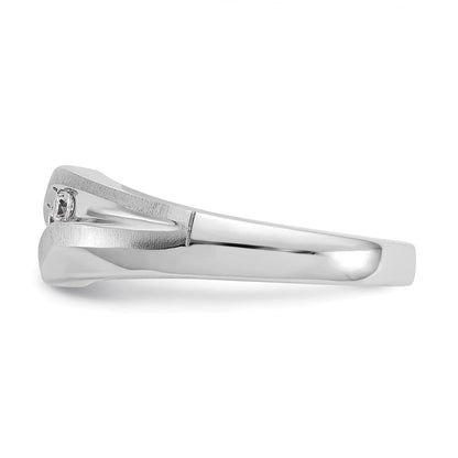 14K Weißgold True Origin Herren 1/5 Karat Im Labor Gezüchtet Diamant Vs D E F Gebürstet und Poliert Ring