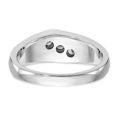14K Weißgold True Origin Herren 1/5 Karat Im Labor Gezüchtet Diamant Vs D E F Gebürstet und Poliert Ring