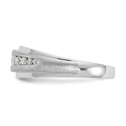 14K Weißgold True Origin Herren 3/8 Karat Im Labor Gezüchtet Diamant Vs/si D E F Gebürstet und Poliert Ring