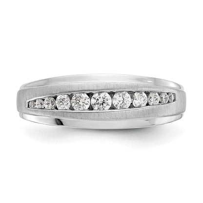 14K Weißgold True Origin Herren 3/8 Karat Im Labor Gezüchtet Diamant Vs/si D E F Gebürstet und Poliert Ring