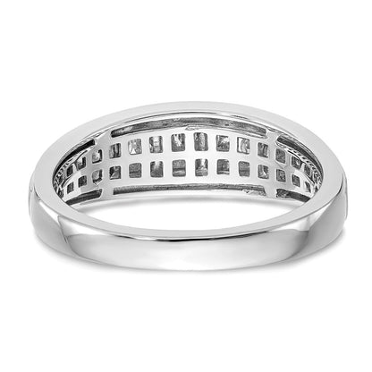 14K Weißgold True Origin Herren 3/8 Karat Im Labor Gezüchtet Diamant Vs/si D E F Gebürstet und Poliert Ring