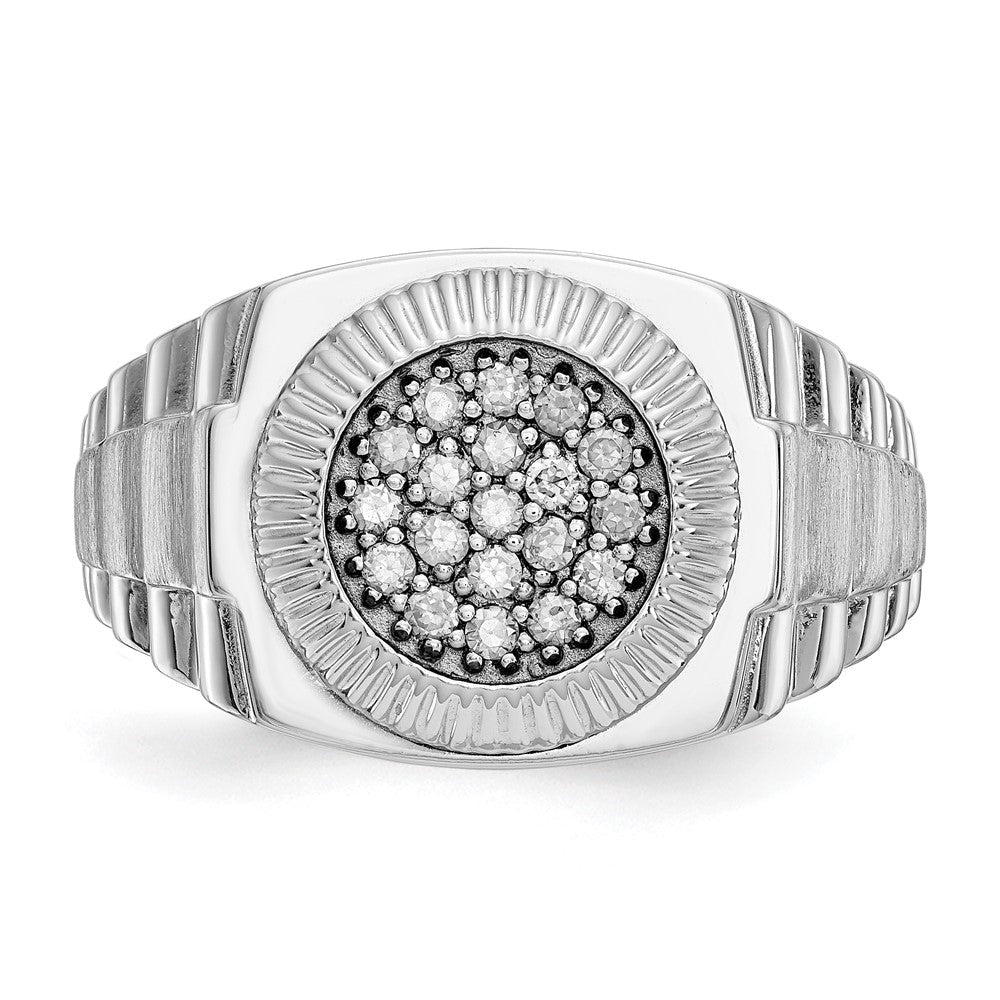 14K Weißgold True Origin Herren 1/4 Karat Im Labor Gezüchtet Diamant Vs D E F Heirloom Ring