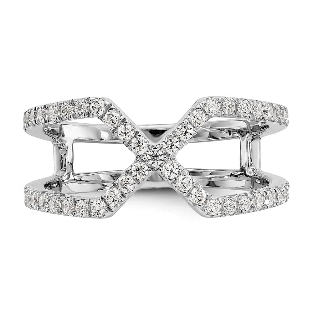 14K Weißgold True Origin 1/2 Karat Im Labor Gezüchtet Diamant Vs D E F Geometric Mode Ring