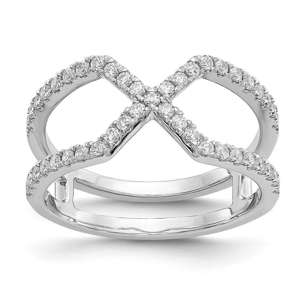 14K Weißgold True Origin 1/2 Karat Im Labor Gezüchtet Diamant Vs D E F Geometric Mode Ring