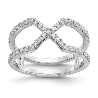 14K Weißgold True Origin 1/2 Karat Im Labor Gezüchtet Diamant Vs D E F Geometric Mode Ring