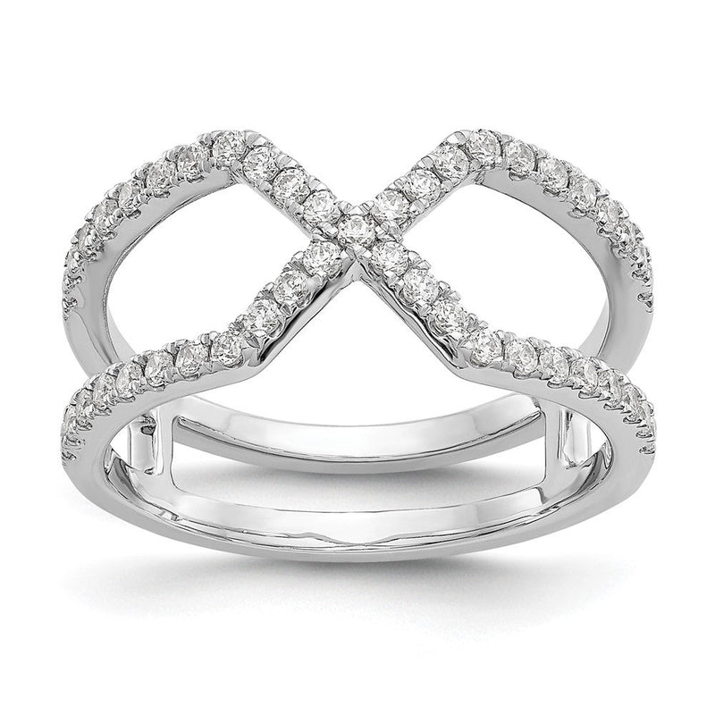 14K Weißgold True Origin 1/2 Karat Im Labor Gezüchtet Diamant Vs D E F Geometric Mode Ring