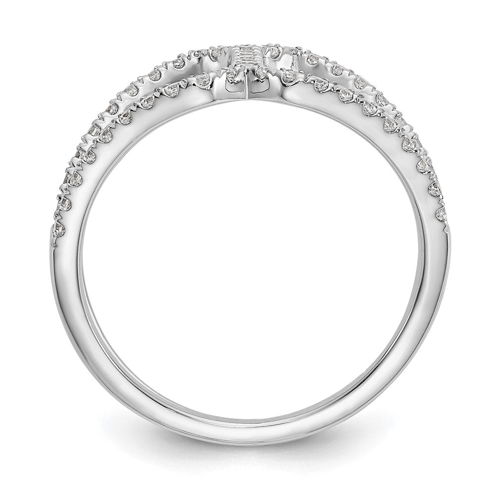 14K Weißgold True Origin 1/2 Karat Im Labor Gezüchtet Diamant Vs D E F Geometric Mode Ring